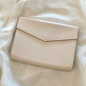 Narciso Rodriguez Cream Beige Clutch Bag/Cosmetic Canvas Pouch
